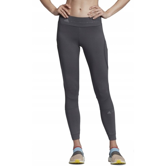 ADIDAS x STELLA MCCARTNEY Essential Running Tights in Grey - Picture 3 of 12